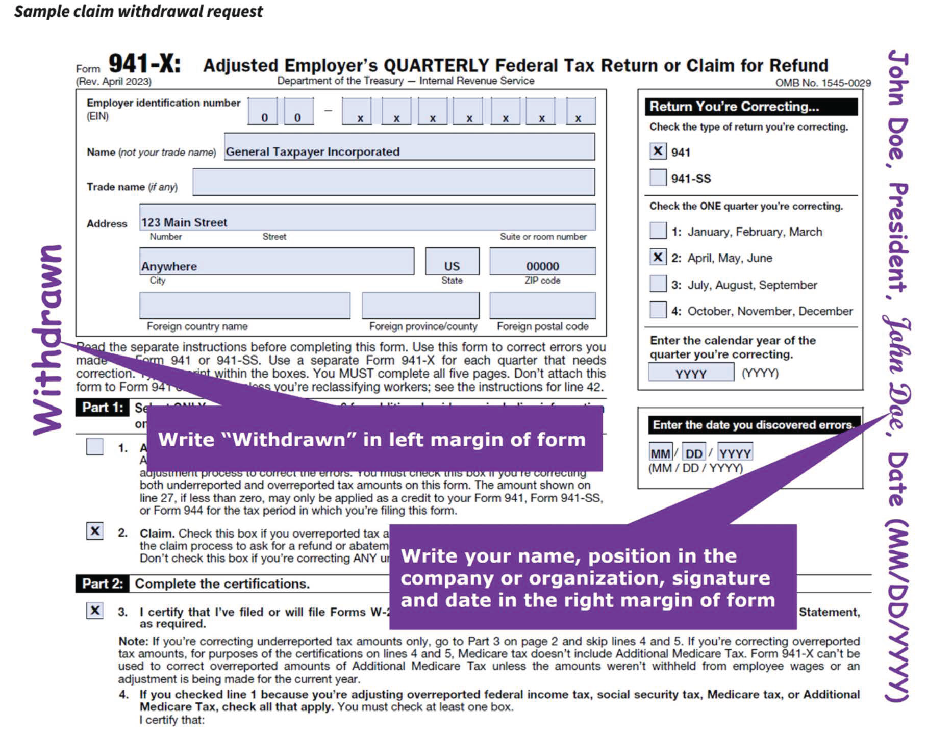 03.31.10 Claim Withdrawal Request