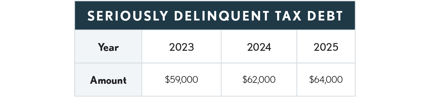 01.19.06 Tax Debt Table