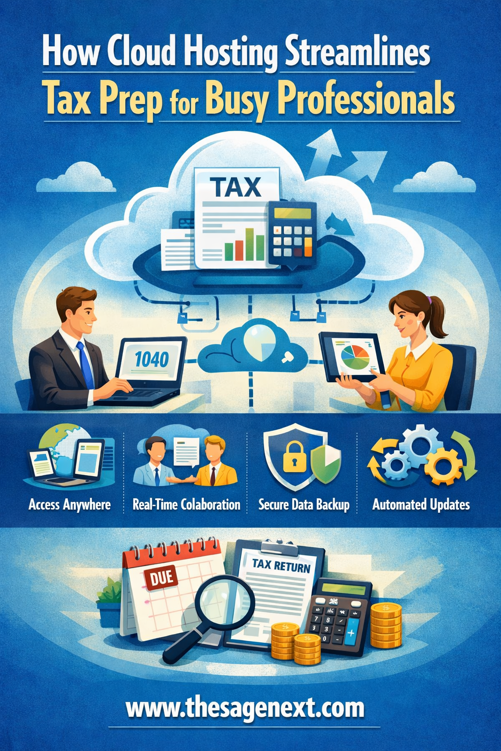 How Cloud Hosting Streamlines Tax Prep for Busy Professionals